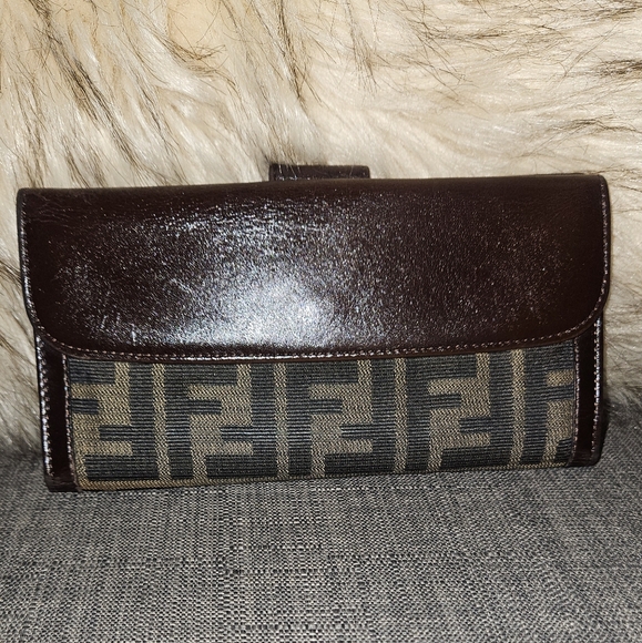 Handbags - Fendi Zucca Long Wallet